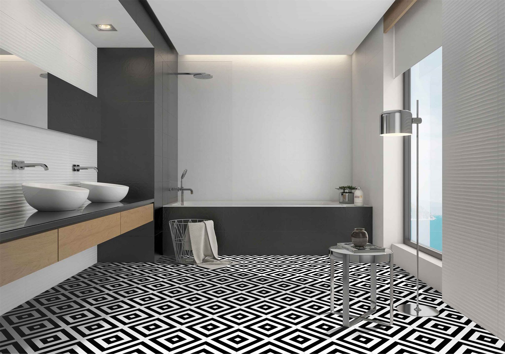 District Lines Black | Mayolica